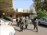 مانور تأمین امنیت فرمانداری با حضور بسیجیان برگزار شد