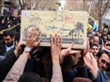 تشیع و تدفین پیکر پاک  شهید گمنام در شهرستان ورامین 