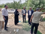 بخشدار مرکزی ورامین از روستای حسین‌آباد جواهری بازدید کرد