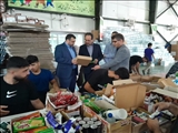 بازدید معاون برنامه ریزی و توسعه فرمانداری تهران از محل آماده سازی ملزومات شعب اخذ رای