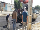 آغاز عملیات آسفالت ریزی و ساماندهی بلوار شهید گلشنی در بخش کهریزک
