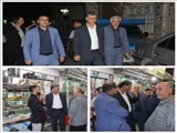 گشت شبانه شهردار باقرشهر در سطح شهر