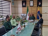 دیدار سرپرست فرمانداری ویژه ری با فرمانده سپاه حضرت سیدالشهداء (ع)