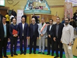 تجلیل از شهردار باقرشهر در حاشیه مسابقات زورخانه ای استان تهران 
