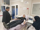بازدید فرماندار ویژه شهرستان ری از مرکز جامع اهدای خون شهید اسدی آذر شهرری