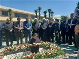 برگزاری آئین تشییع و تدفین شهید گمنام دوران دفاع مقدس در سالروز شهادت امام جعفر صادق علیه السلام در شهرستان ری