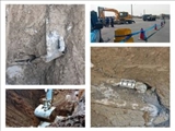 انجام عملیات تعمیر شکستگی ۲ خط انتقال ۲۰۰ میلی‌متری به روستای مرتضی گرد