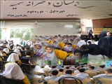 حضور همیاران آب آبفای منطقه شش در دبستان معراج و سمیه