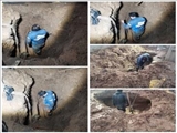 *عملیات تعمیرات خط لوله آزبست در روستای زمان آباد آبفای بخش خاوران*