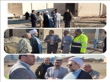 بازدید امام جمعه خاورشهر از مخزن ۱۰ هزار متر مکعبی ایستگاه پمپاژ*