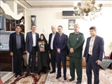 دیدار نوروزی شهردار و مسئولین با خانواده شهید محرم ذیغمی