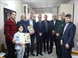 دیدار نوروزی شهردار و مسئولین باقرشهر با خانواده شهید سید علیرضا مطلبی