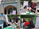 حضور همیاران آب آبفای منطقه شش در امامزاده سیده ملک خاتون به مناسبت هفته سلامت و پویش 20 در 30