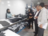 بازدید معاون توسعه کارآفرینی و اشتغال بهزیستی شهرستان ری از کارخانه تولید پوشاک