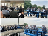 بازدید رییس و کارشناسان جهاد کشاورزی کرج از تصفیه خانه فاضلاب کهریزک
