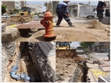 نصب شیر پیلاری و شیر خط ۱۰۰ میلیمتری در باقر شهر به منظور پیشگیری از حریق