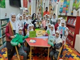 بازدید دانش آموزان دبستان شهید مهدی دوست از کتابخانه صاحب بن عباد شهرستان ری
