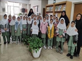 بازدید مدرسه ابتدایی دخترانه "نیکان" از کتابخانه علامه دهخدا شهرستان ری
