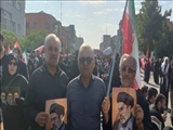 حضور رییس اداره کتابخانه های عمومی شهرستان ری در مراسم تشییع پیکر مطهر رهبر شهید انقلاب اسلامی