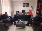 دیدار معاون مدیرعامل شرکت ارتباطات زیر ساخت استان سمنان  با رحماندوست سرپرست بخشداری مرکزی 
