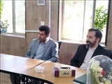 دیدار فرماندار و مسولین قضایی با فرمانده انتظامی شهرستان به مناسبت هفته فراجا