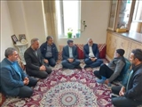 حضور فرماندار فیروزکوه بر سر مزار شهدای گمنام شهر ارجمند
