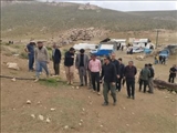 حضور فرماندار فیروزکوه و معاون امور اقتصادی استانداری تهران در منطقه عشایری روستای لزور