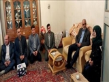 دیدار مسئولین با خانواده شهید در هفته تربیت بدنی و ورزش