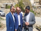 بازدید فرماندار فیروزکوه از پروژه منابع آب در روستای سرخدشت فیروزکوه