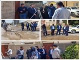 بازدید جمعی از مسوولان از پروژه اگوی شهری شهرک مخابرات فیروزکوه و در لزوم تسریع در اتمام پروژه و آغاز آسفالت