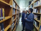 بازدید فرماندار فیروزکوه از کتابخانه عمومی شهر فیروزکوه در هفته کتاب و کتابخوانی و کتابدار