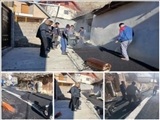 بازدید بخشدار ارجمند از پروژه بهسازی و آسفالت معابر روستای بهان