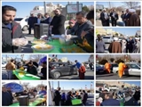 برپایی ایستگاه صلواتی حضرت علی شهرداری در ورودی شهر فیروزکوه