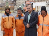 حضور فرماندار در جمع پرسنل خدمات شهری فیروزکوه