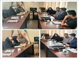 دیدار اعضای شورای اسلامی و دهیار روستای مهاباد با سرپرست بخشداری مرکزی