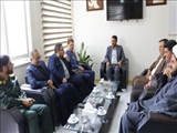 دیدار مسئولان شهرستان با فرمانده ناحیه مقاومت بسیج فیروزکوه