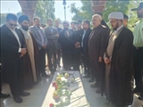 گلباران مزار شهید گمنام فیروزکوه در سومین سالروز تدفین