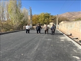 بهره‌برداری از پروژه زیرسازی و آسفالت در روستای خسروان