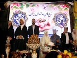 برگزاری جشن نمادین ازدواج 3 زوج جان فدا در اجتماع مردمی شبانه در دماوند