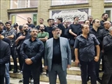 برگزاری آیین عزاداری شب نهم ماه محرم با حضور فرماندار دماوند در محله فرامه