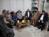 دیدار نایب‌رئیس اول مجلس شورای اسلامی، فرماندار دماوند و نماینده مجلس شورای اسلامی با خانواده شهید حسین طاهری