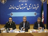 دیدار صمیمانه فرماندار و رئیس شورای تامین شهرستان با فرمانده و پرسنل انتظامی شهرستان دماوند