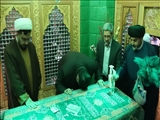 آیین غبار روبی و عطر افشانی آستان مقدس امامزاده هاشم(ع) با حضور فرماندار دماوند