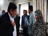 دیدار فرماندار دماوند با خانواده شهید باقر حسین محسنی از اهالی شهر کیلان