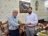 دیدار بخشدار مرکزی با تاجیک بازنشسته بخشداری مرکزی به مناسبت روز خانواده و تکریم بازنشستگان