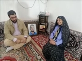 دیدار بخشدار مرکزی شهرستان پاکدشت با خانواده شهید رشیدی
