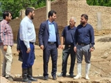 بازدید فرماندار و بخشدار مرکزي از عملیات لایروبی مسیل ها و رودخانه های روستای حمامک