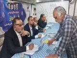 استقرار شبانه میز خدمت مسئولان در میدان معلم شهید امام خامنه‌ای پاکدشت