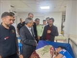 بازدید فرماندار از بیمارستان فاطمه‌الزهرا در شب چهارشنبه‌سوری