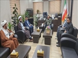 دیدار نوروزی  رئیس اداره اوقات همراه با  متولیان امامزاده‌ها با فرماندار رباط کریم
